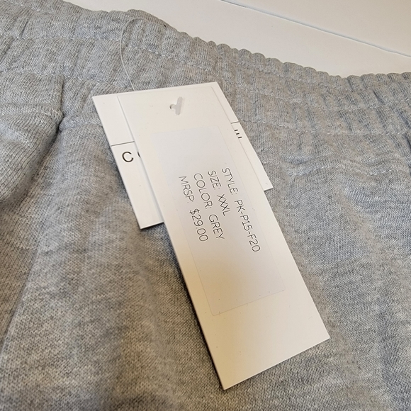 PSK COLLECTIVE Dolphin-Hem Shorts Curved Hem Varsity Plus Size 3X NWT! - Picture 10 of 14